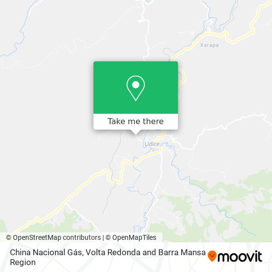 China Nacional Gás map