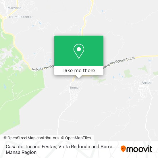 Casa do Tucano Festas map