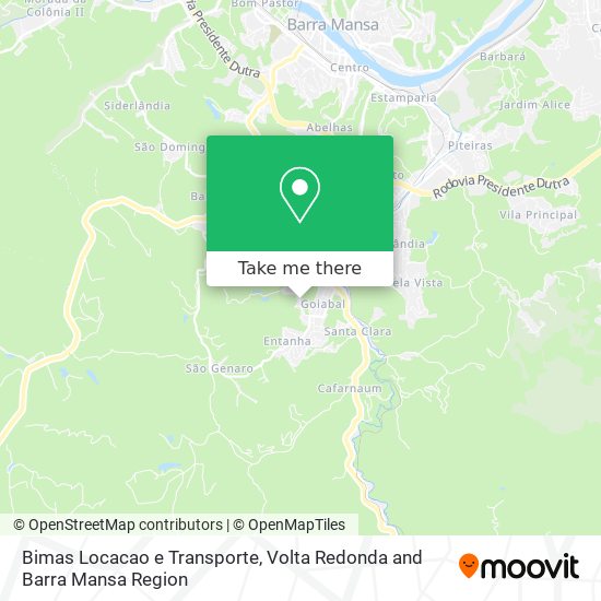 Mapa Bimas Locacao e Transporte