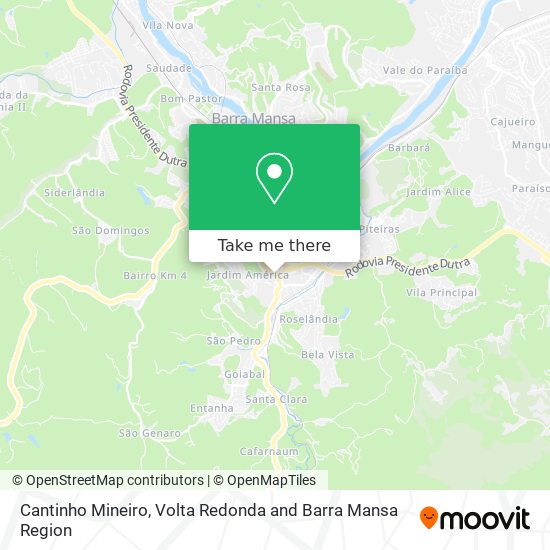 Cantinho Mineiro map