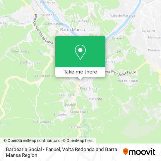 Barbearia Social - Fanuel map