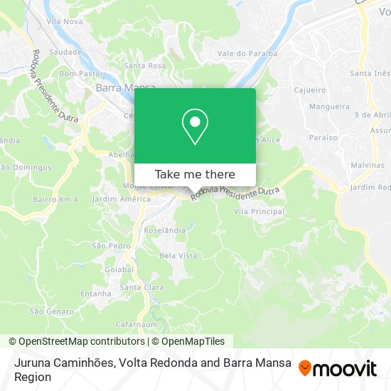 Juruna Caminhões map