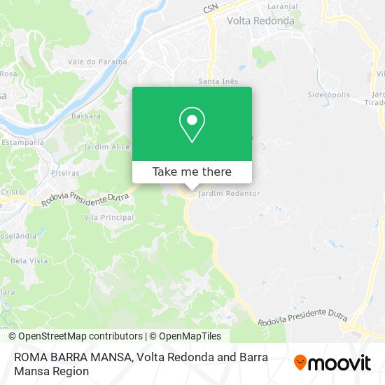 ROMA BARRA MANSA map