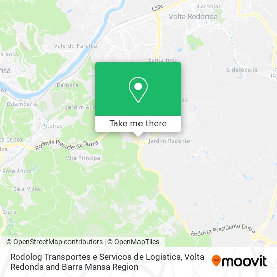 Rodolog Transportes e Servicos de Logistica map