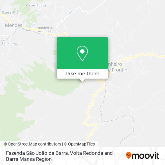 Fazenda São João da Barra map