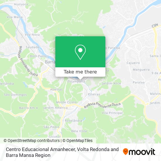 Centro Educacional Amanhecer map