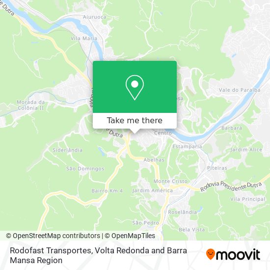 Rodofast Transportes map