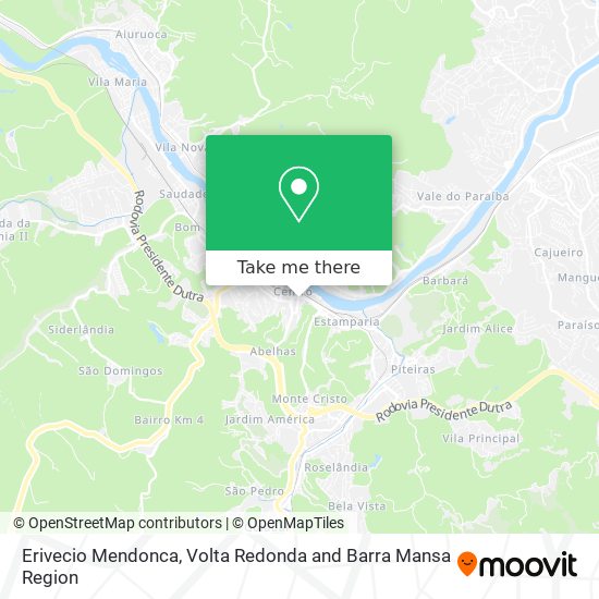 Mapa Erivecio Mendonca