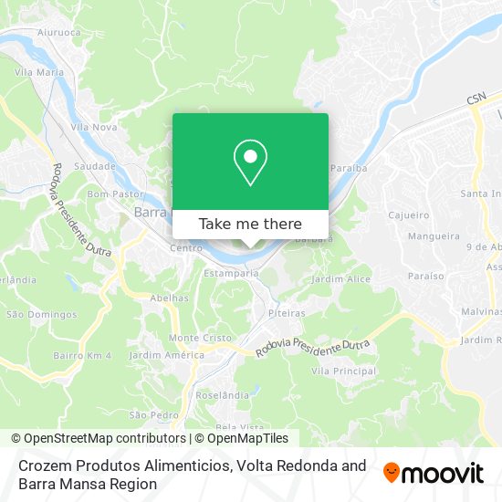 Crozem Produtos Alimenticios map