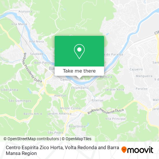 Centro Espírita Zico Horta map