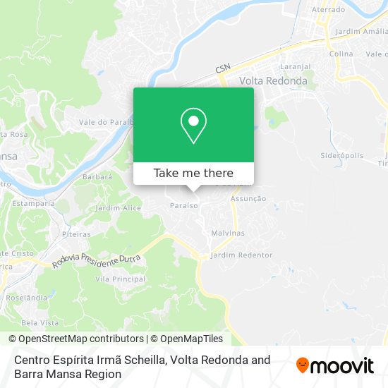 Centro Espírita Irmã Scheilla map