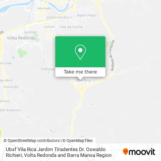 Ubsf Vila Rica Jardim Tiradentes Dr. Oswaldo Richieri map