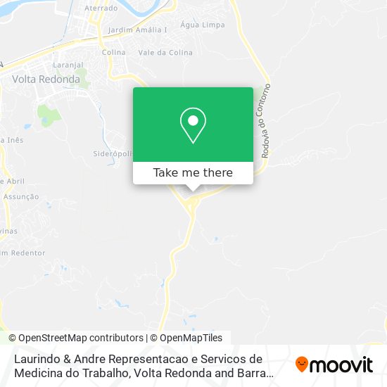 Mapa Laurindo & Andre Representacao e Servicos de Medicina do Trabalho
