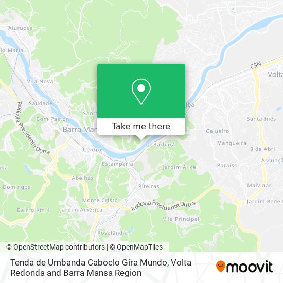 Tenda de Umbanda Caboclo Gira Mundo map