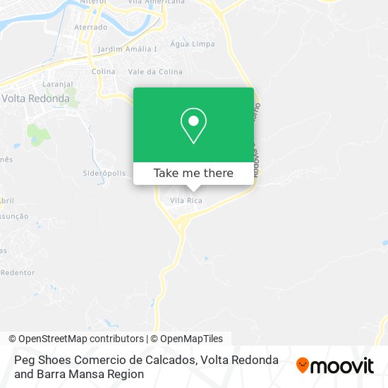 Peg Shoes Comercio de Calcados map