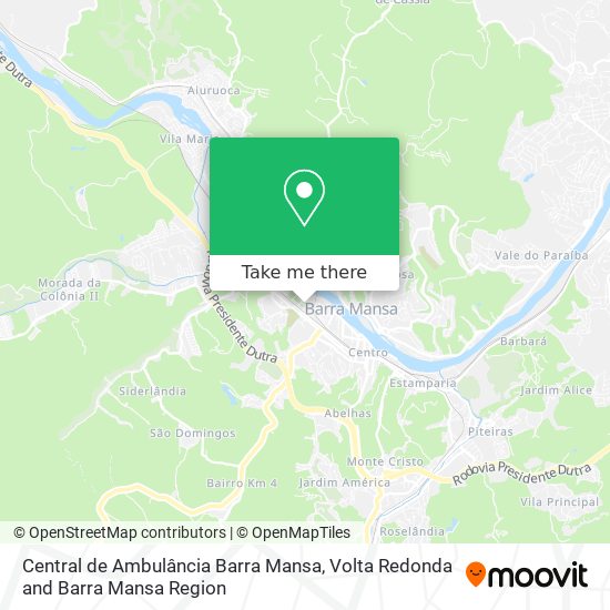 Central de Ambulância Barra Mansa map