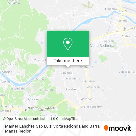 Master Lanches São Luiz map