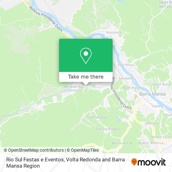 Rio Sul Festas e Eventos map