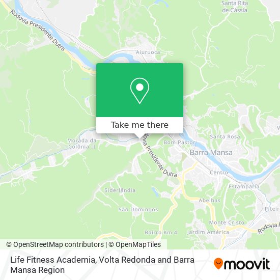 Life Fitness Academia map