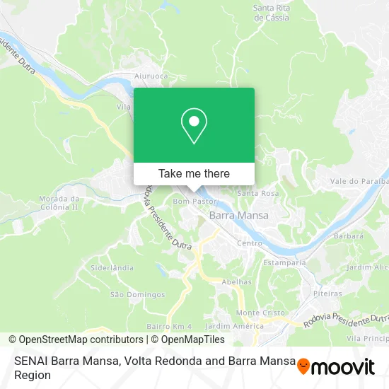 SENAI Barra Mansa map