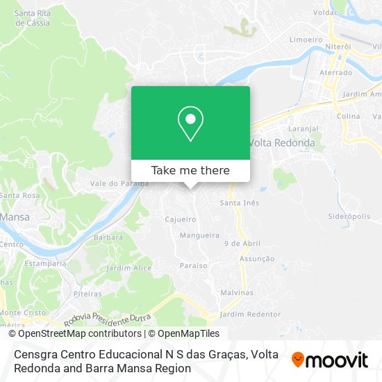 Censgra Centro Educacional N S das Graças map