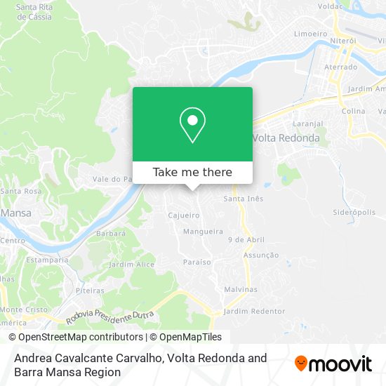 Andrea Cavalcante Carvalho map