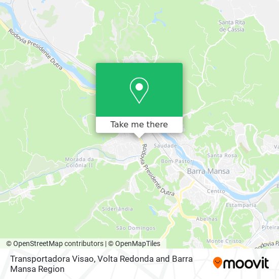 Transportadora Visao map