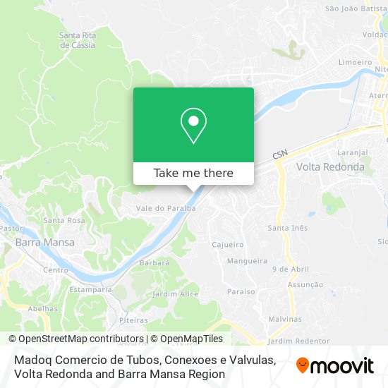 Madoq Comercio de Tubos, Conexoes e Valvulas map