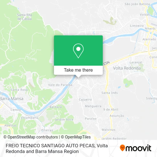 FREIO TECNICO SANTIAGO AUTO PECAS map