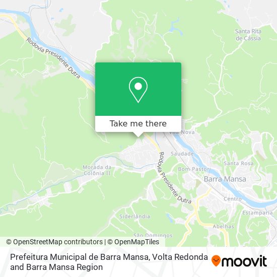 Prefeitura Municipal de Barra Mansa map