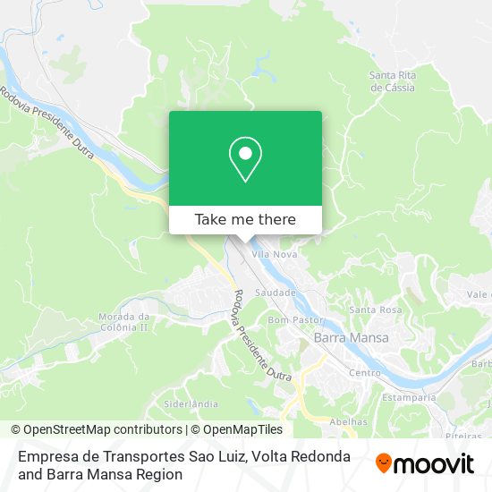 Empresa de Transportes Sao Luiz map