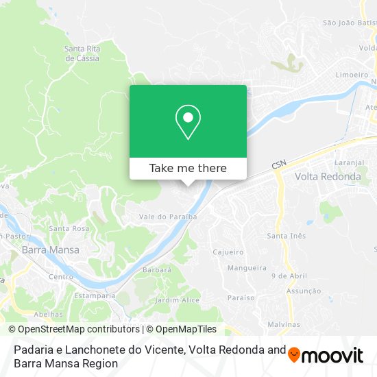 Padaria e Lanchonete do Vicente map