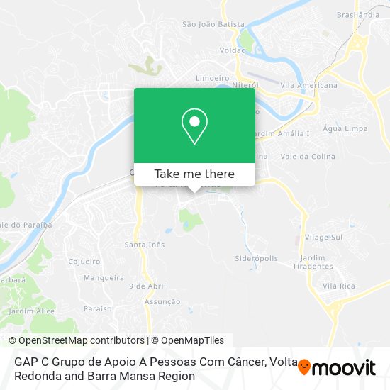 GAP C Grupo de Apoio A Pessoas Com Câncer map