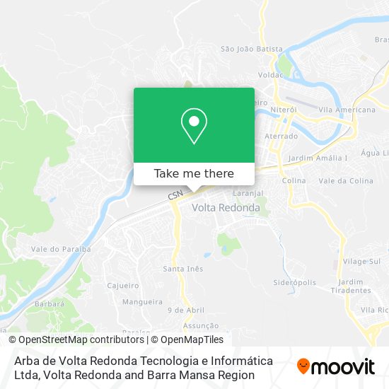 Arba de Volta Redonda Tecnologia e Informática Ltda map
