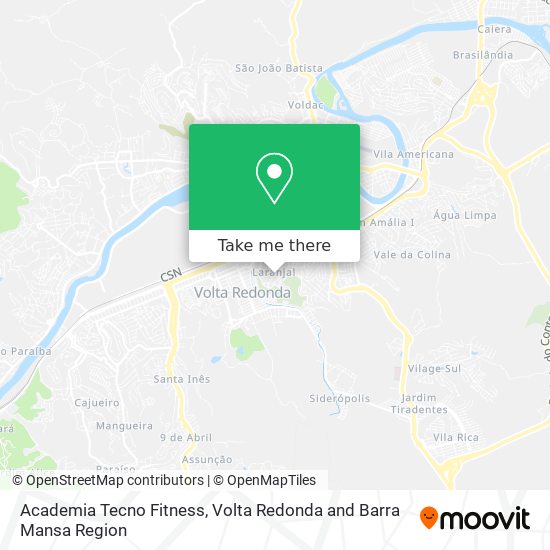 Academia Tecno Fitness map