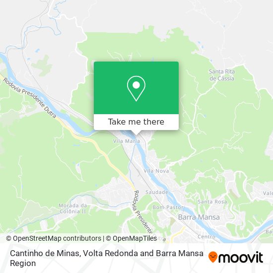 Cantinho de Minas map