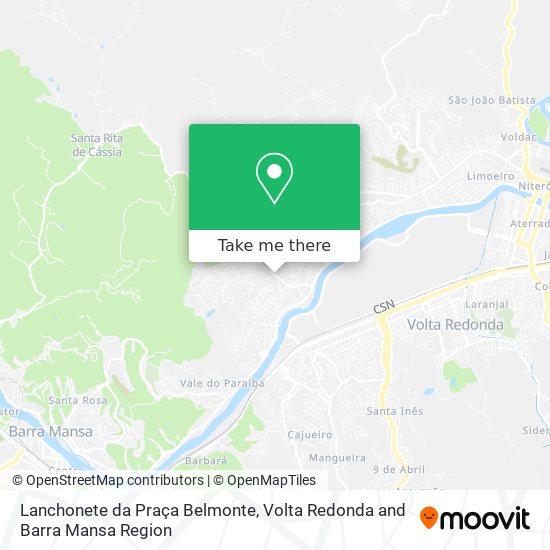 Lanchonete da Praça Belmonte map