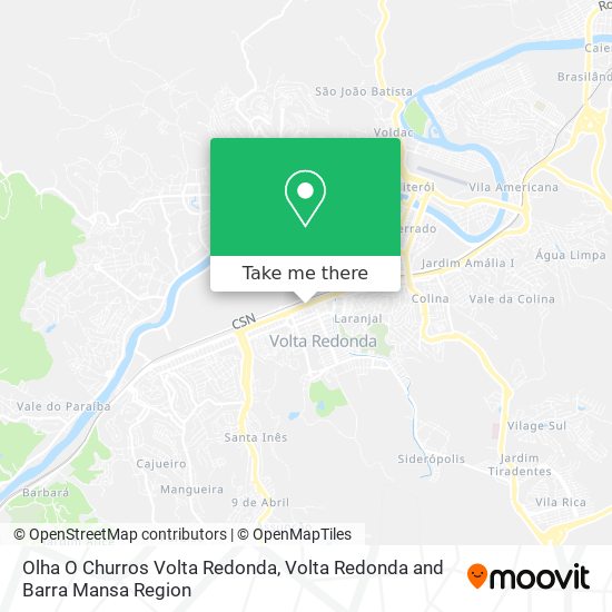 Olha O Churros Volta Redonda map
