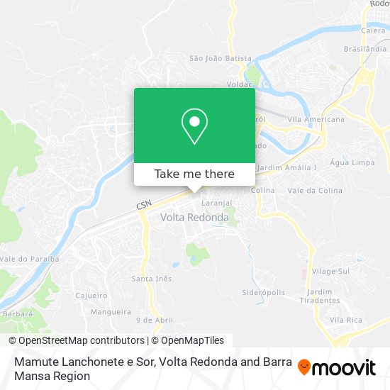Mamute Lanchonete e Sor map