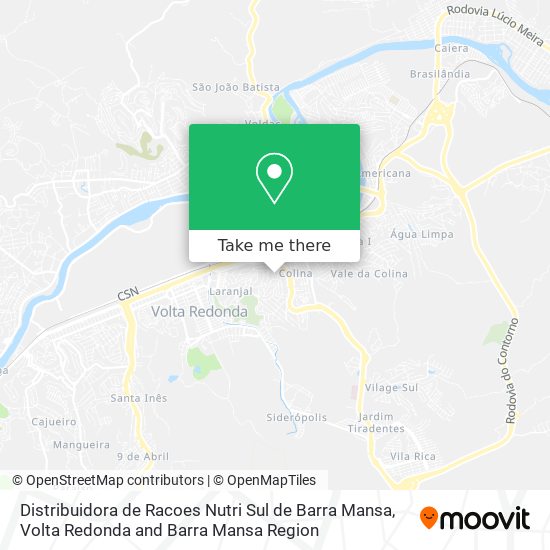Distribuidora de Racoes Nutri Sul de Barra Mansa map