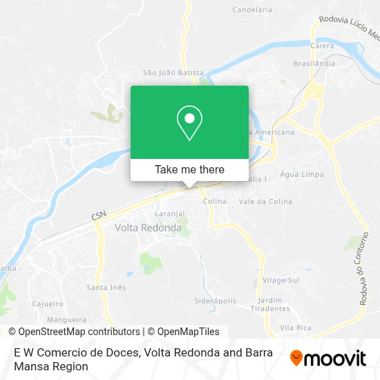 E W Comercio de Doces map