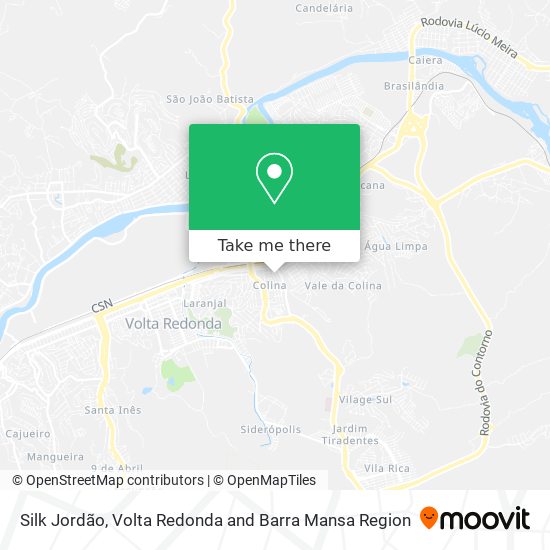 Silk Jordão map