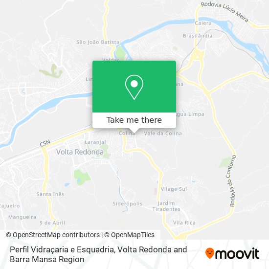 Perfil Vidraçaria e Esquadria map