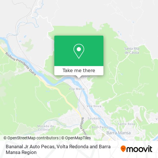 Bananal Jr Auto Pecas map