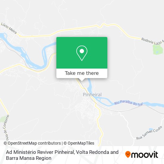 Ad Ministério Reviver Pinheiral map