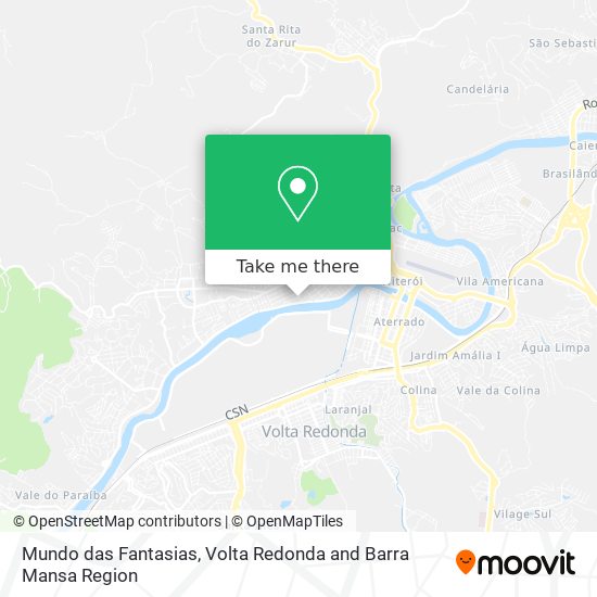 Mundo das Fantasias map