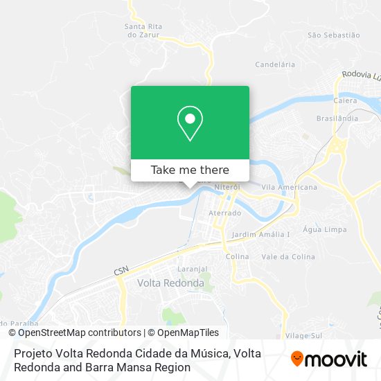 Projeto Volta Redonda Cidade da Música map