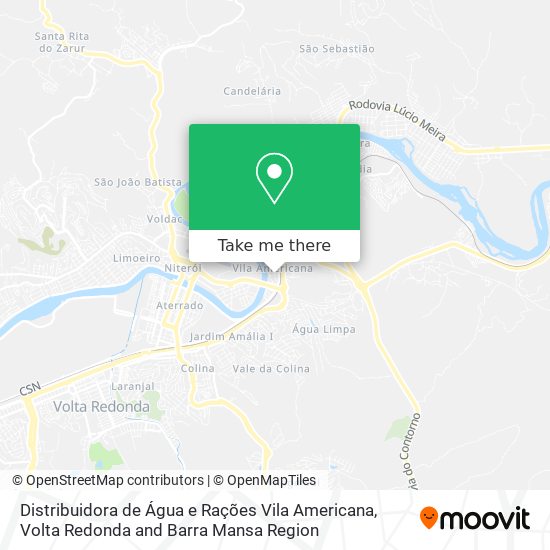 Distribuidora de Água e Rações Vila Americana map