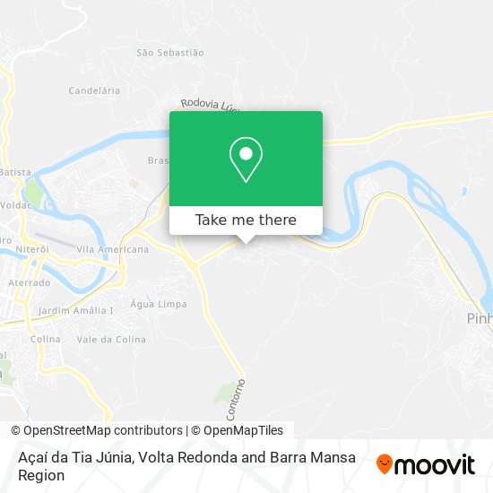 Açaí da Tia Júnia map