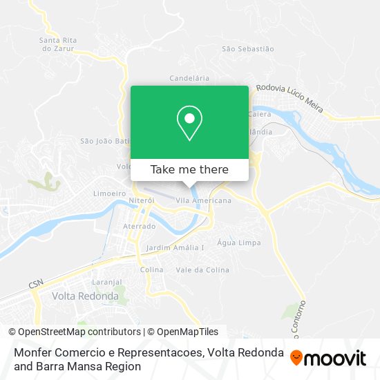 Monfer Comercio e Representacoes map